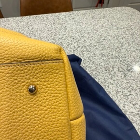 Dooney & Bourke Yellow Leather Handbag - Picture 9 of 9